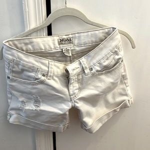 Mudd white Jean shorts size 3
